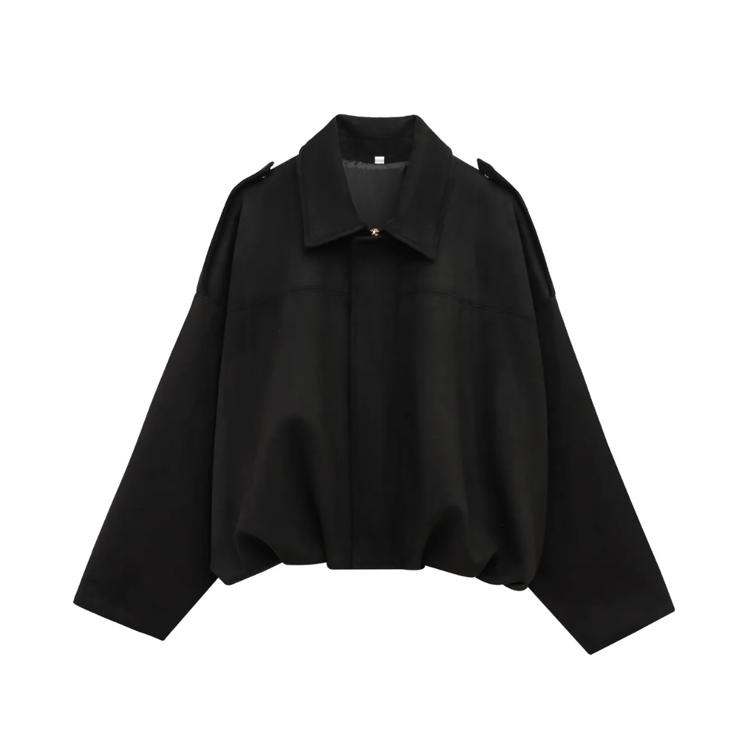 Wildleder Damen Bomberjacke mit Reißverschluss – VelvetAir Jacket