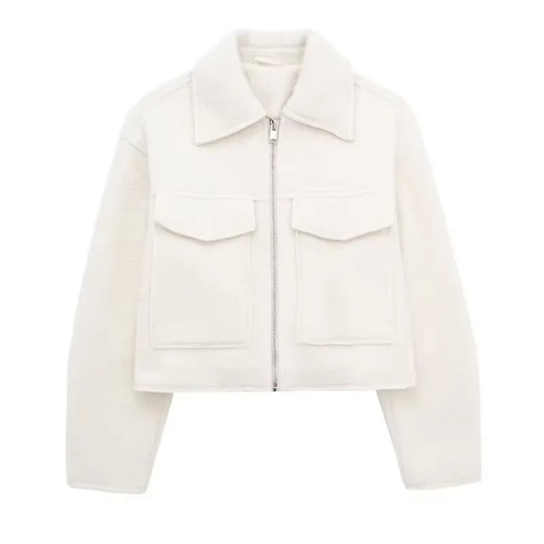 Damen Fleecejacke mit Reißverschluss – Westmere SoftWool Jacke mit Taschen