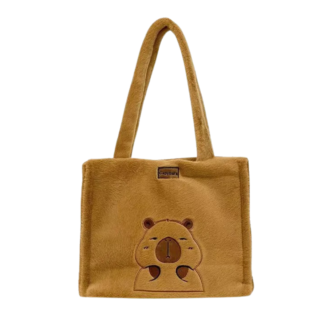 TerraVey | Capyraffy Plüsch-Rucksack aus Kunstfell