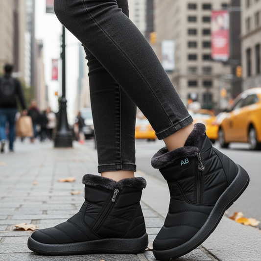 Winterstiefel mit warmem Plüschfutter & rutschfester Sohle – FrostStep Boots
