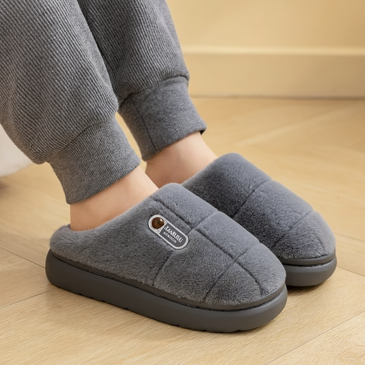 Hausschuhe Winter Warm mit dicker Sohle – KomfortMaxi