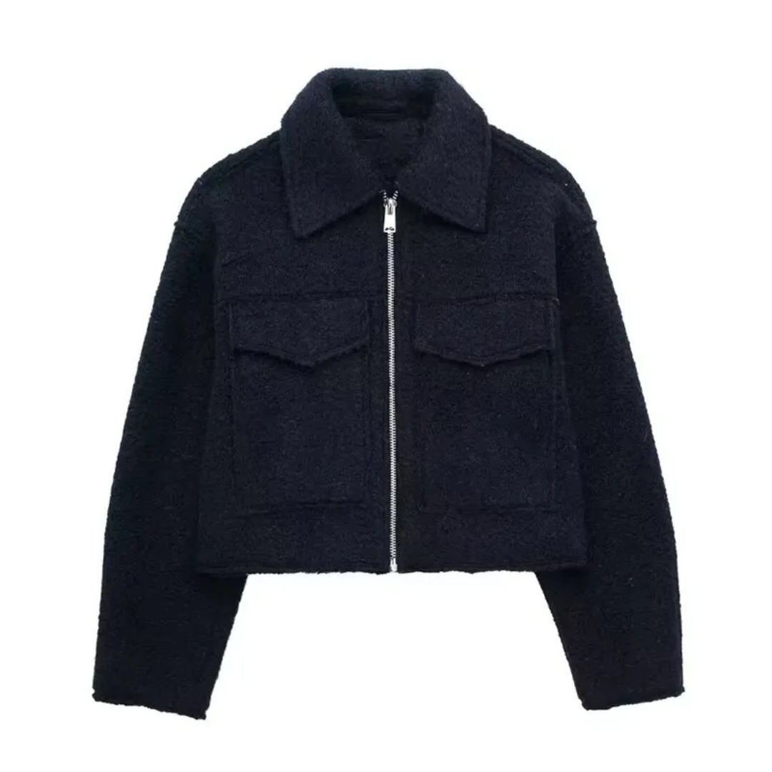 Damen Fleecejacke mit Reißverschluss – Westmere SoftWool Jacke mit Taschen