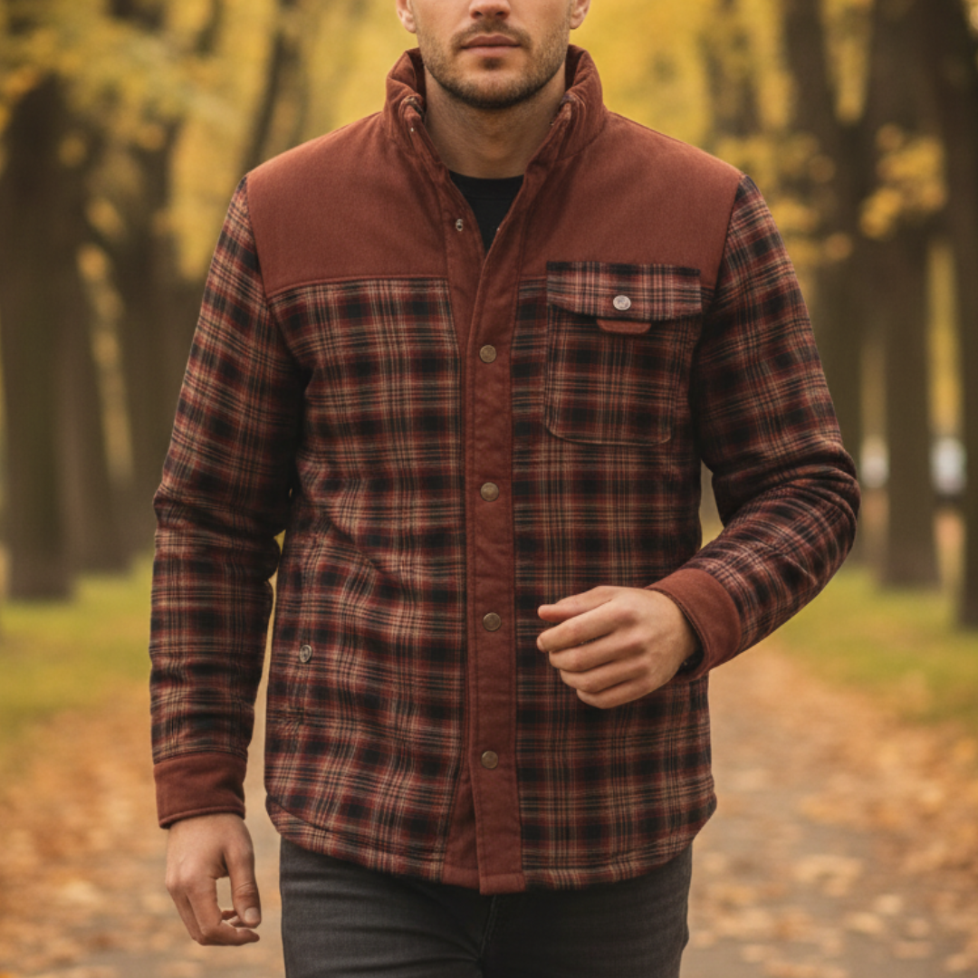 Flanelljacke Herren gefüttert & kariert – NordHaven Lumber Coat
