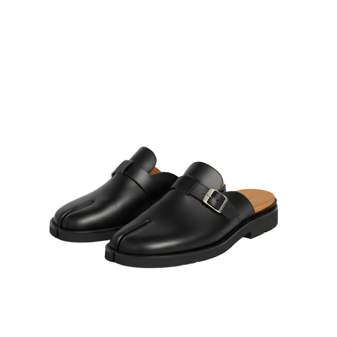 TerraVey | NoirBuckle Moderne Pantoletten