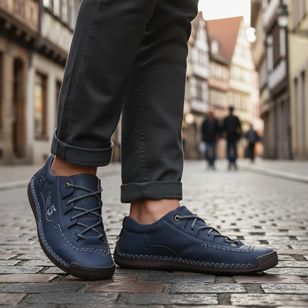 Orthopädische Walkingschuhe aus PU für Herren mit Dämpfung – TerraVey StrongStep