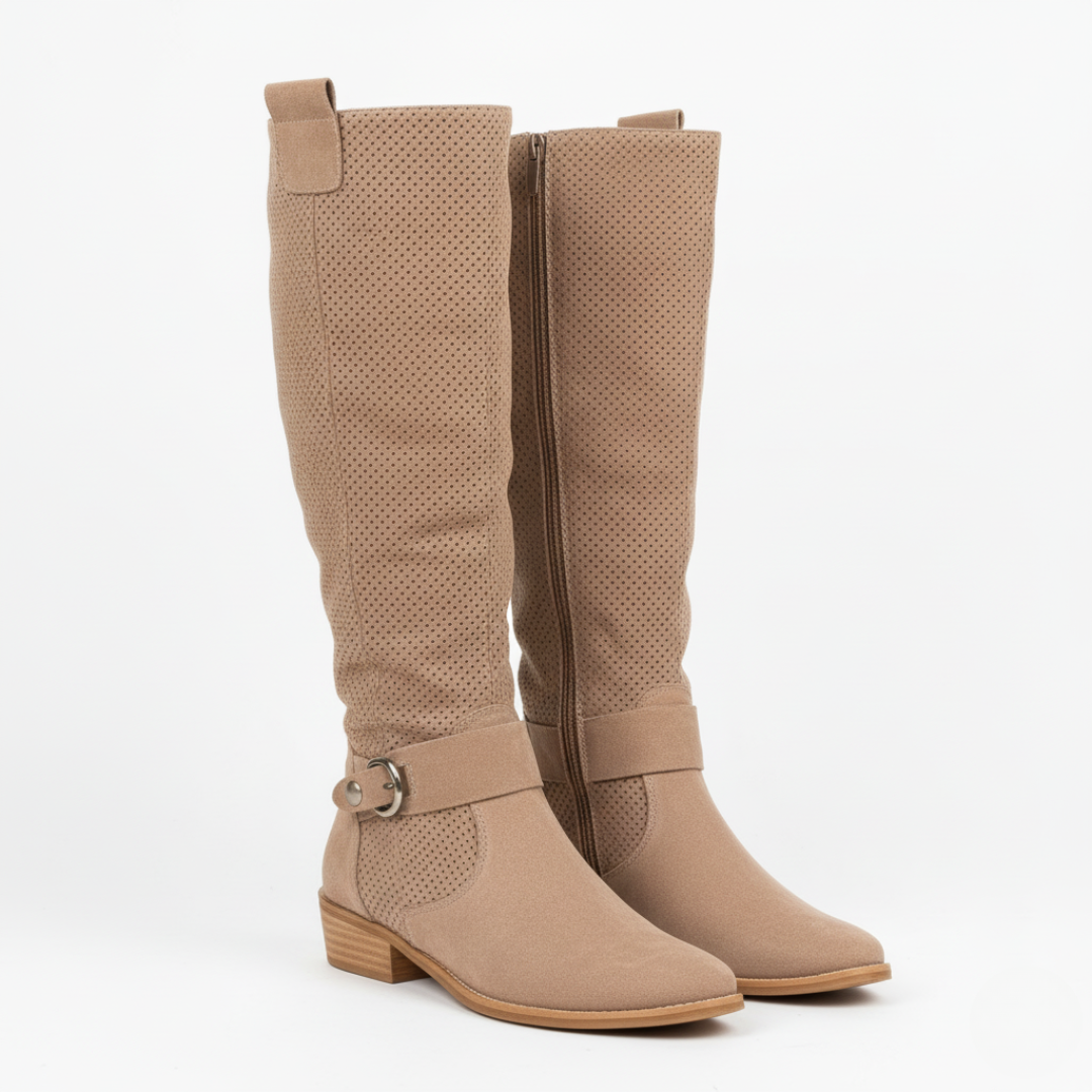 TerraVey | KhariSuede Hohe Stiefel