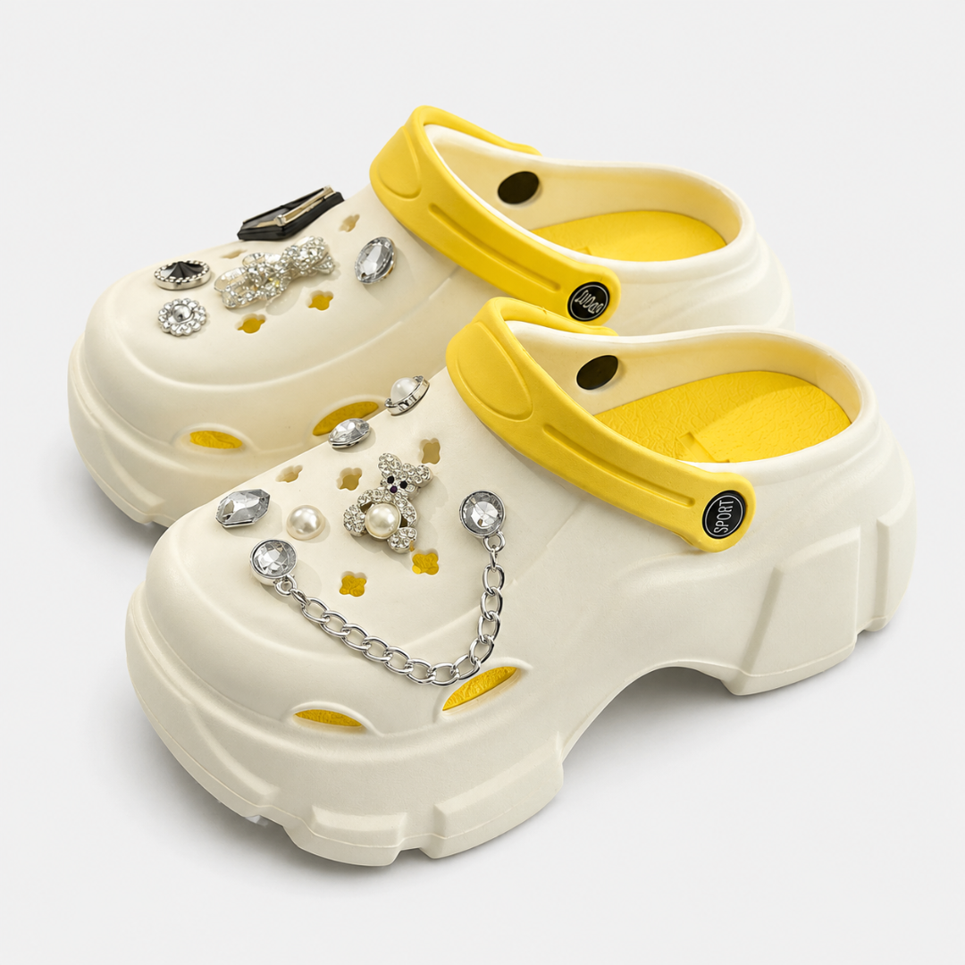 TerraVey | Florastep Chunky Platform Sommer-Clogs