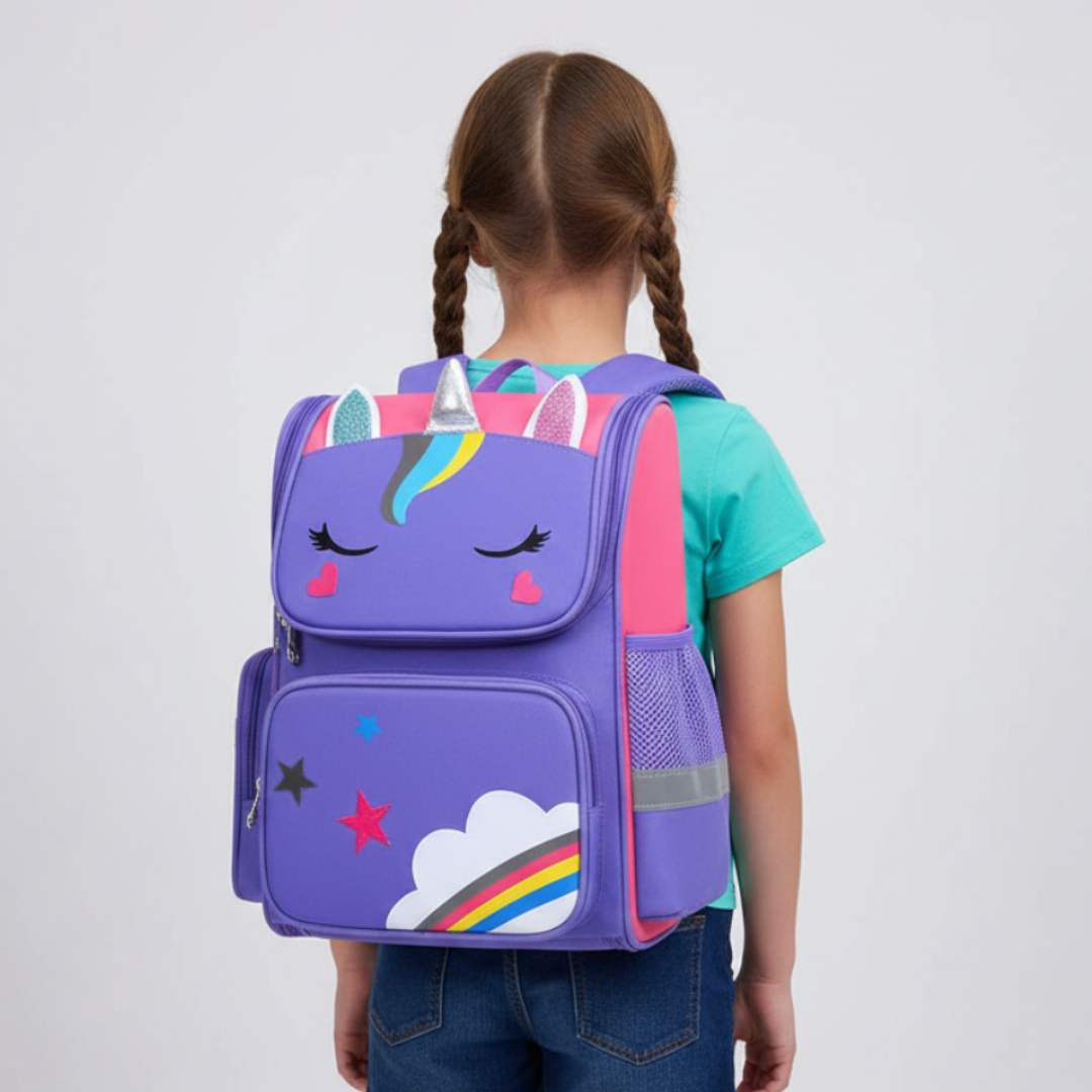 TerraVey | Luminiq Kinder-Einhorn-Schulrucksack