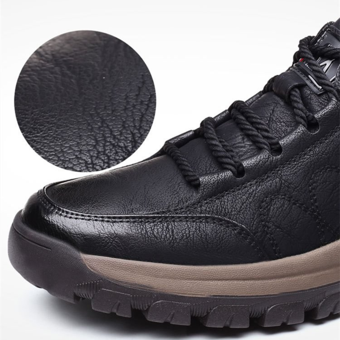 Orthopädische Walkingschuhe aus veganem Leder, wasserdicht & rutschfest – TerraVey Carter