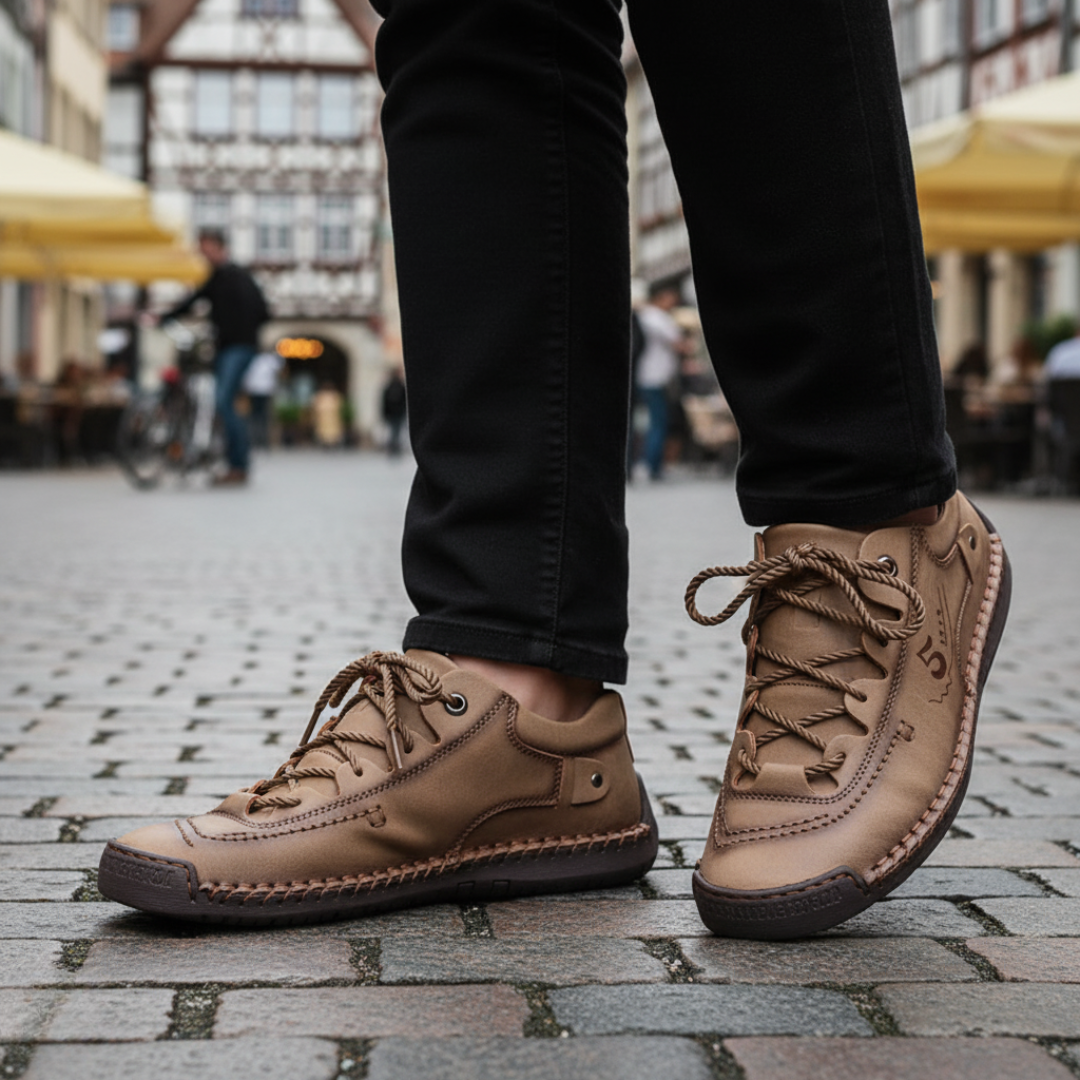 Orthopädische Walkingschuhe aus PU für Herren mit Dämpfung – TerraVey StrongStep