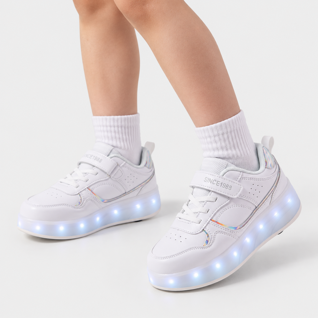 Orthopädische Kinderschuhe mit LED & Rollenfunktion – LuminoStep Skates