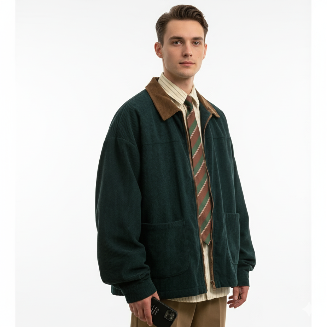 Herren Retro-Bomberjacke – Broadmoor Reißverschlussjacke