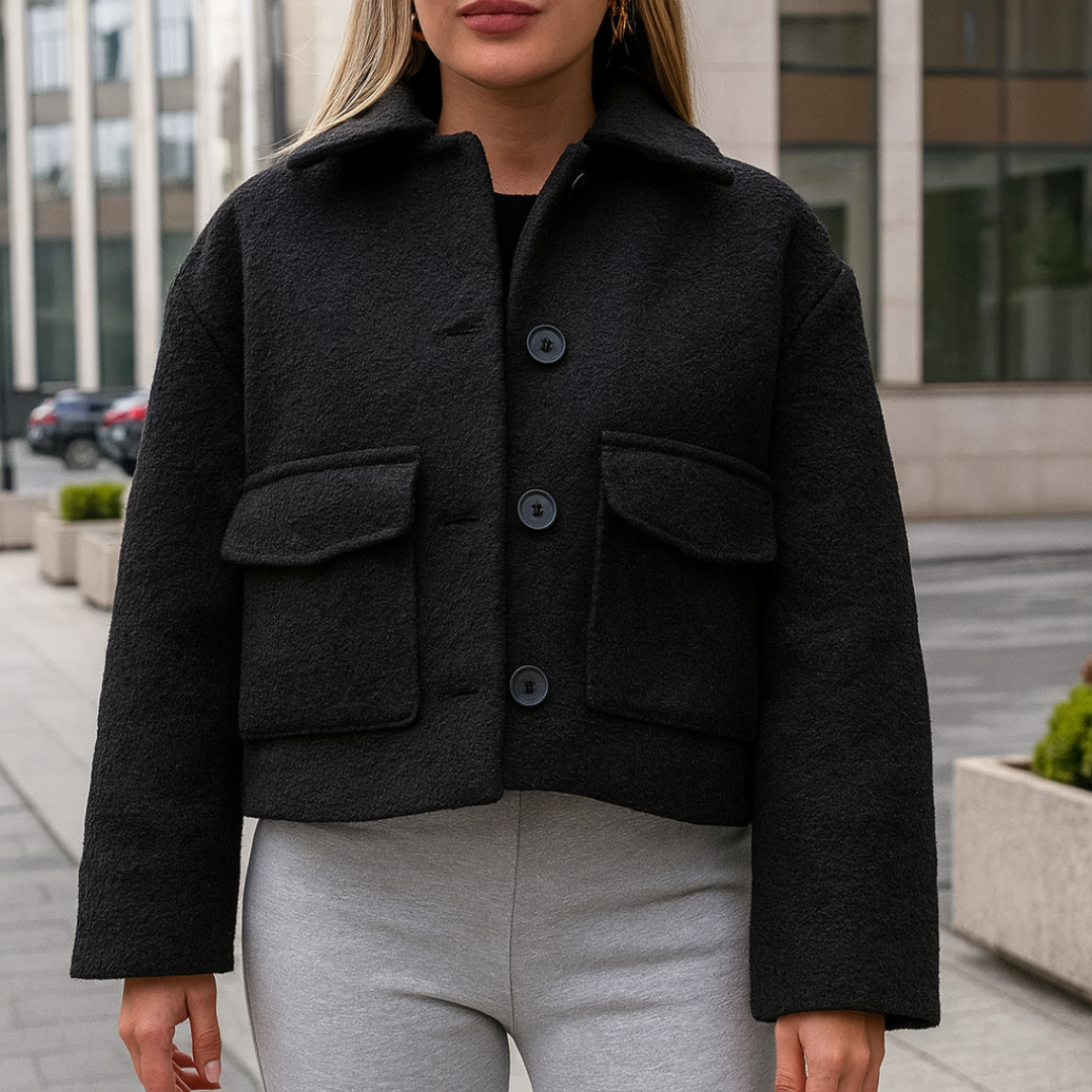 Damen Wintermantel mit Reverskragen & Relaxed Fit – TerraVey CozyLuxe Coat