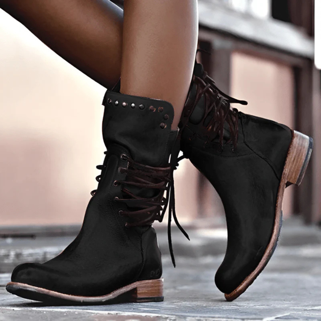 Stiefel Damen mit Schnürung & Komfortsohle – UrbanLace Boots