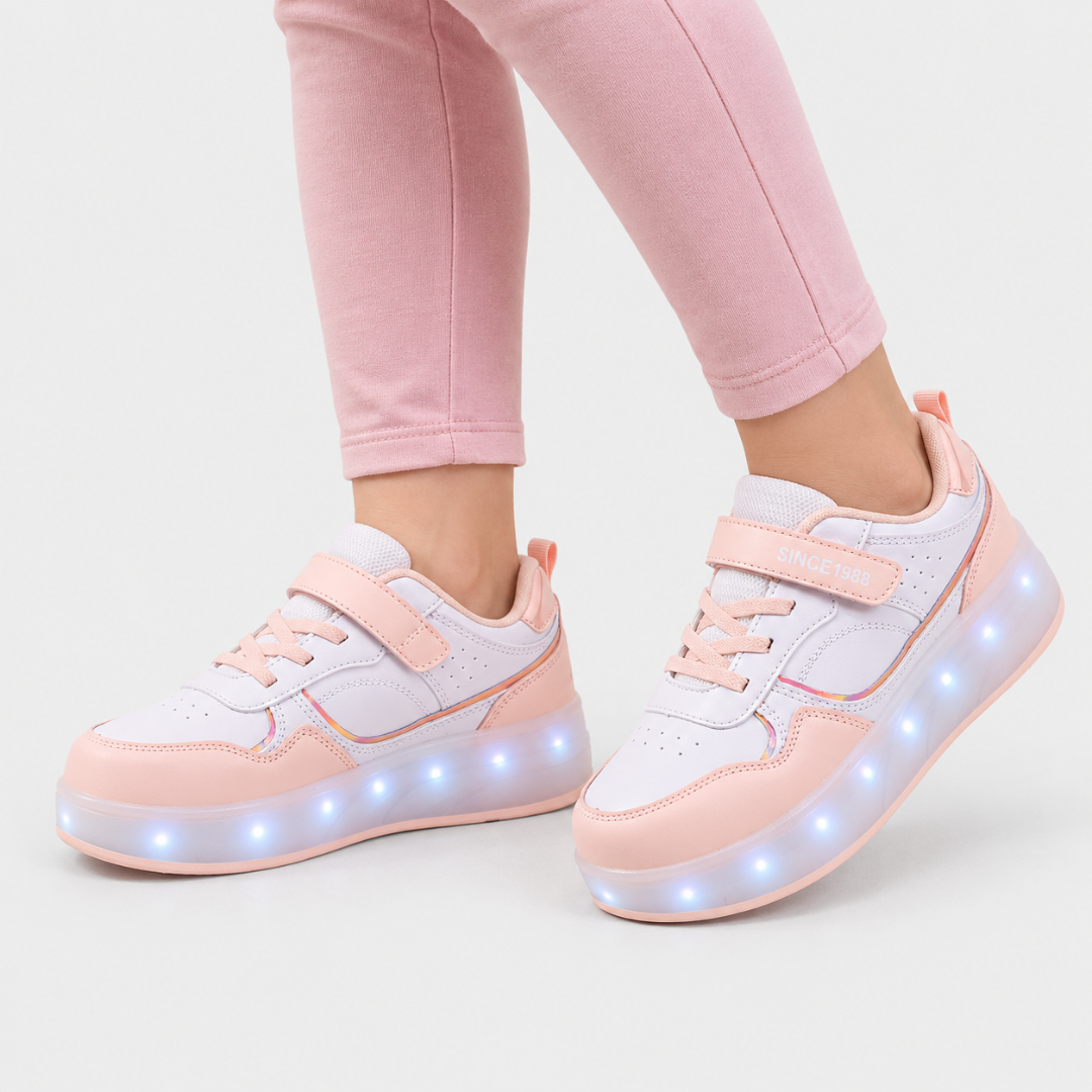 Orthopädische Kinderschuhe mit LED & Rollenfunktion – LuminoStep Skates