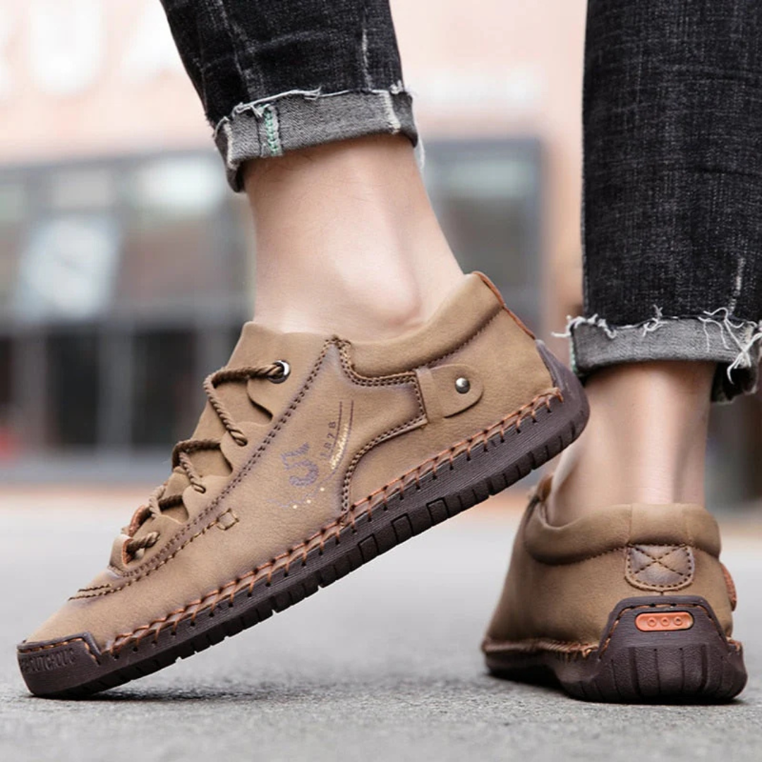 Orthopädische Walkingschuhe aus PU für Herren mit Dämpfung – TerraVey StrongStep