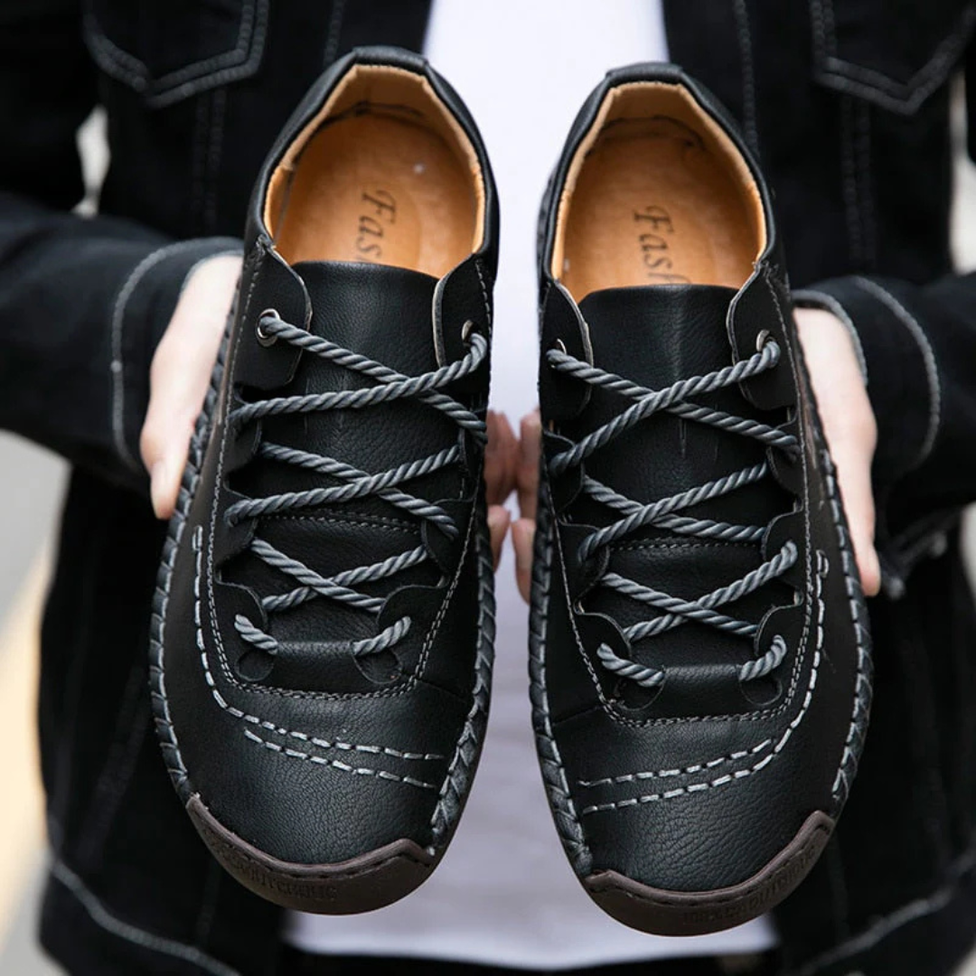 Orthopädische Walkingschuhe aus PU für Herren mit Dämpfung – TerraVey StrongStep
