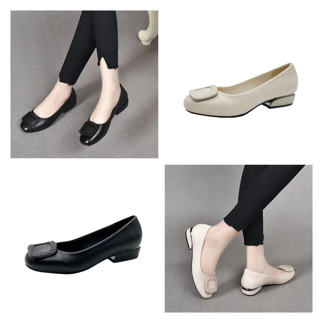 Orthopädische Walkingschuhe aus veganem Leder für Damen mit Komfort-Sohle – TerraVey EleganceStep