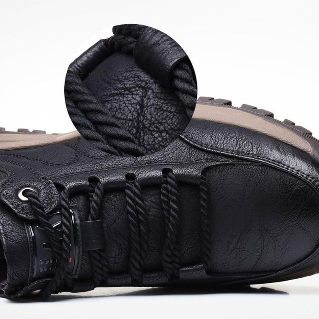 Orthopädische Walkingschuhe aus veganem Leder, wasserdicht & rutschfest – TerraVey Carter