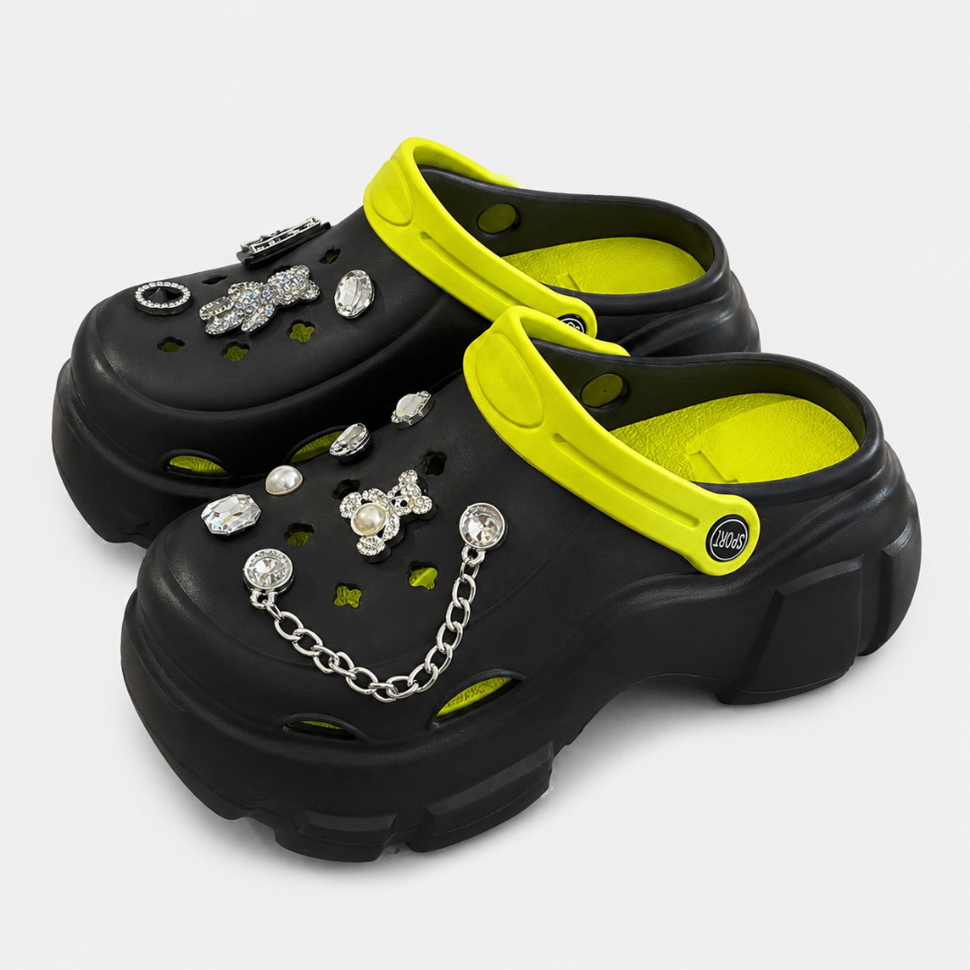 TerraVey | Florastep Chunky Platform Sommer-Clogs