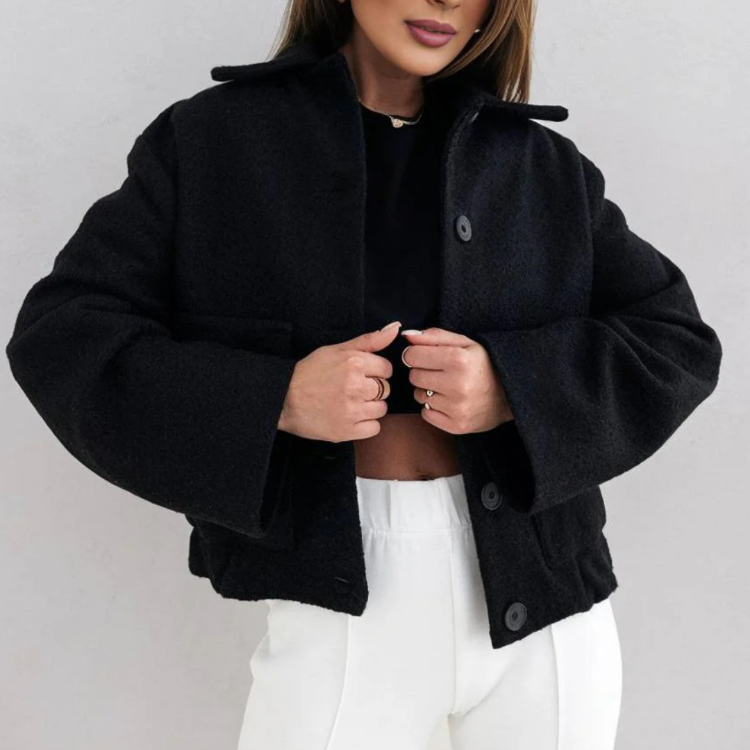 Damen Wintermantel mit Reverskragen & Relaxed Fit – TerraVey CozyLuxe Coat