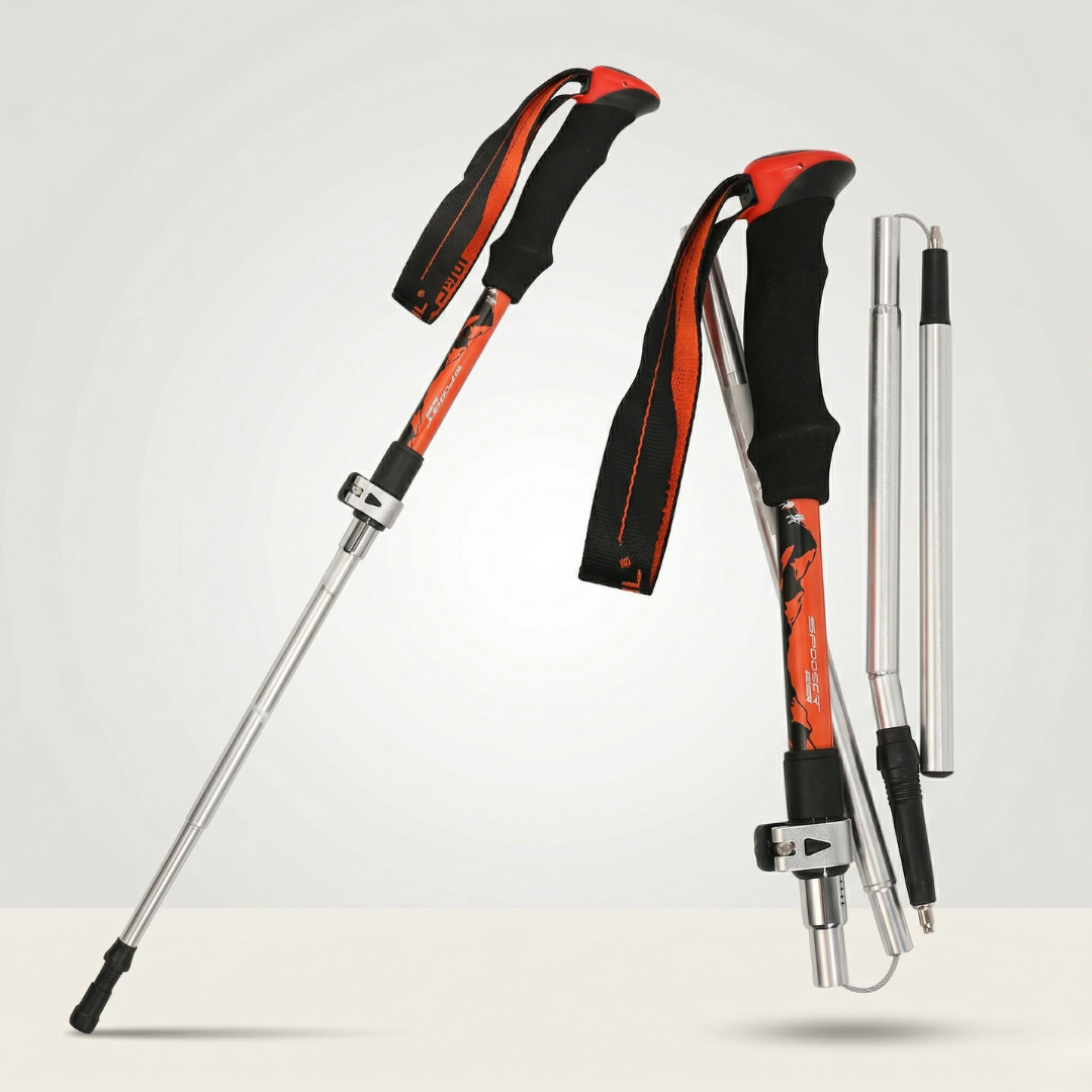 TerraVey | Faltbarer Nordic-Walking-Stock für Stabilität