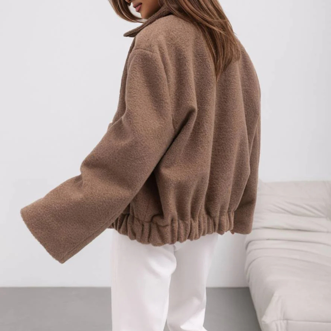 Damen Wintermantel mit Reverskragen & Relaxed Fit – TerraVey CozyLuxe Coat