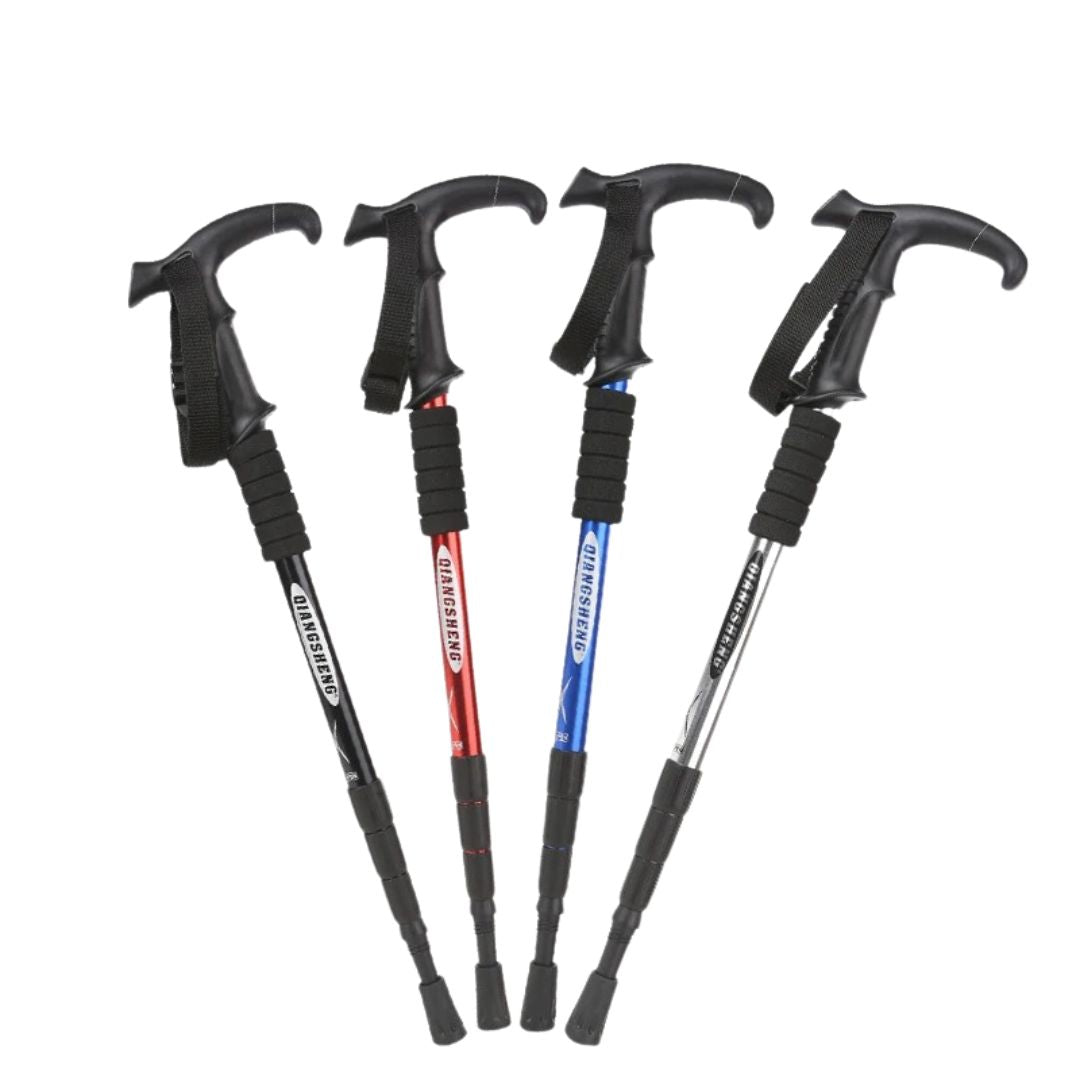 Wanderstock faltbar Aluminium 110 cm – BergFlex 4-teilig