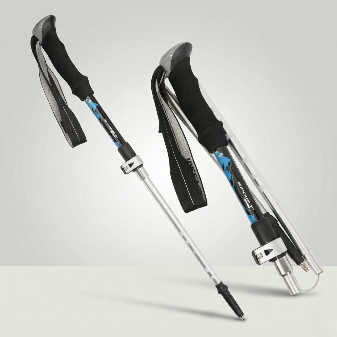 TerraVey | Faltbarer Nordic-Walking-Stock für Stabilität