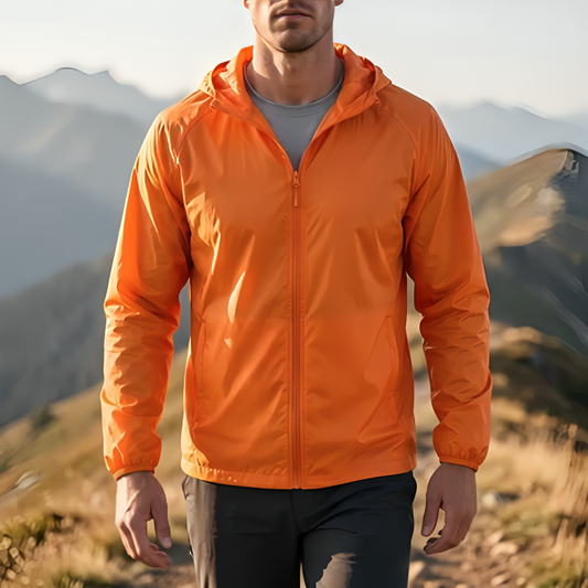 TerraVey | Velotrek Leichte Packbare Kapuzen-Windjacke