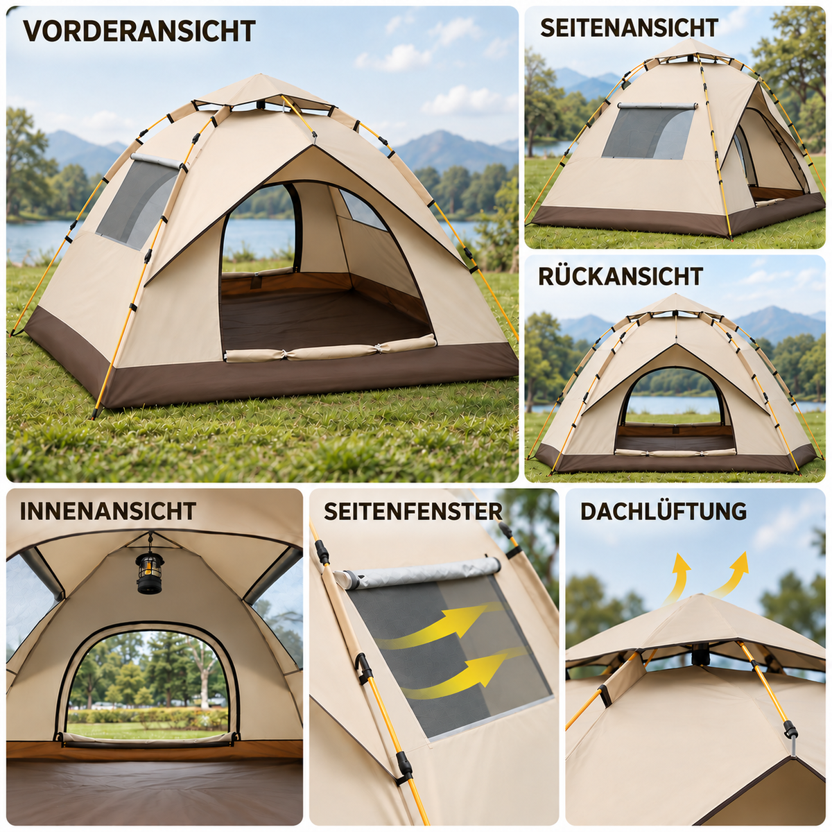 TerraVey | Breezaway Automatisches Pop-Up-Zelt
