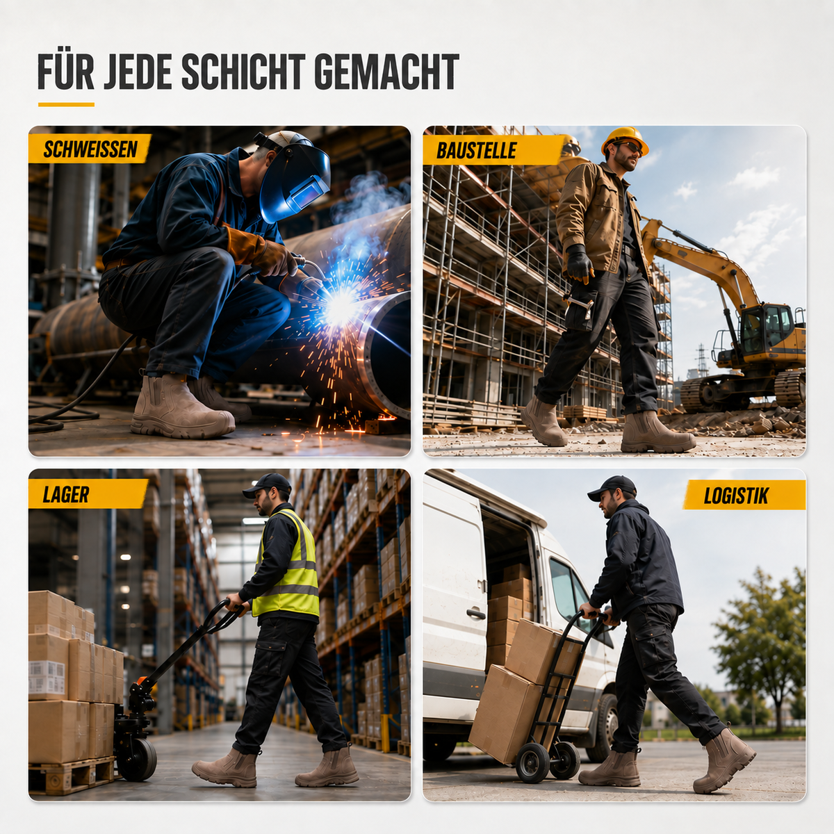 TerraVey | ForgeTread Slip-On Sicherheitsstiefel, knöchelhoch