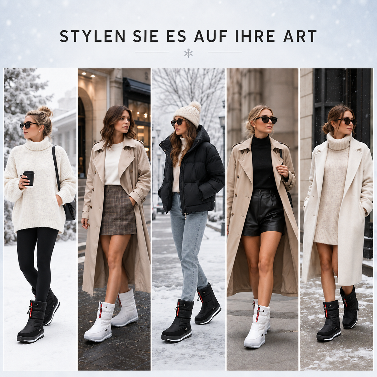 TerraVey | Frozelle Mittelhoch Isolierte Winterstiefel