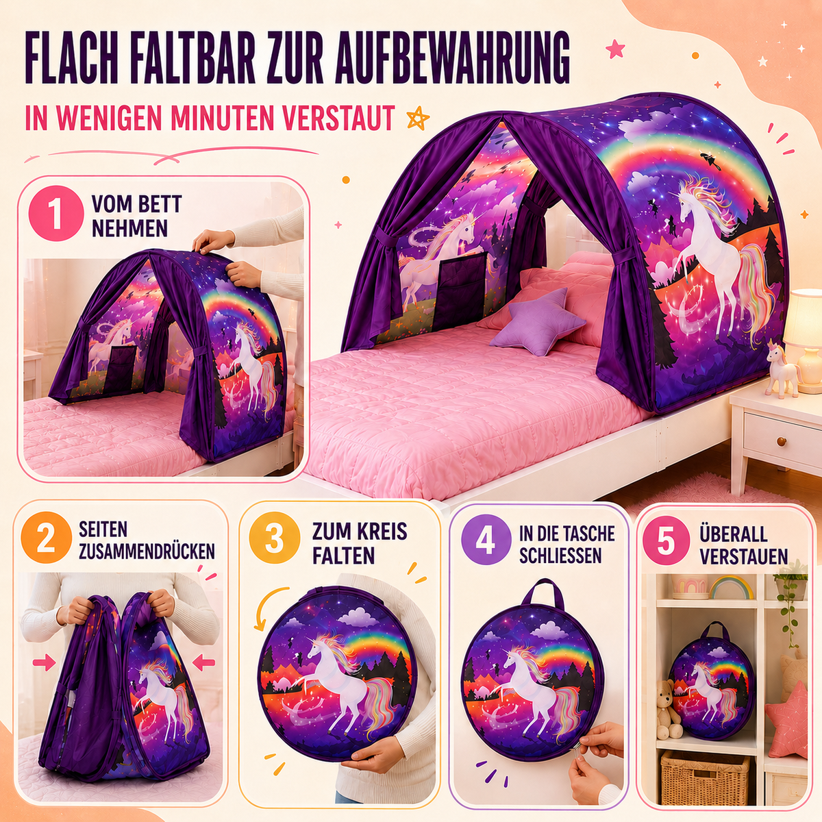 TerraVey | Luminestia Faltbares Betthimmelzelt