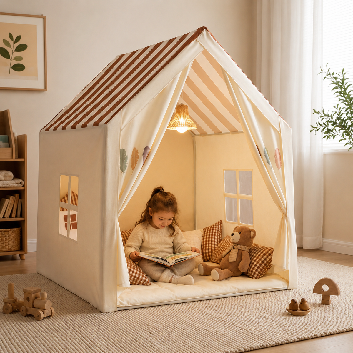 TerraVey | PlayNook Faltbares Indoor-Spielhaus