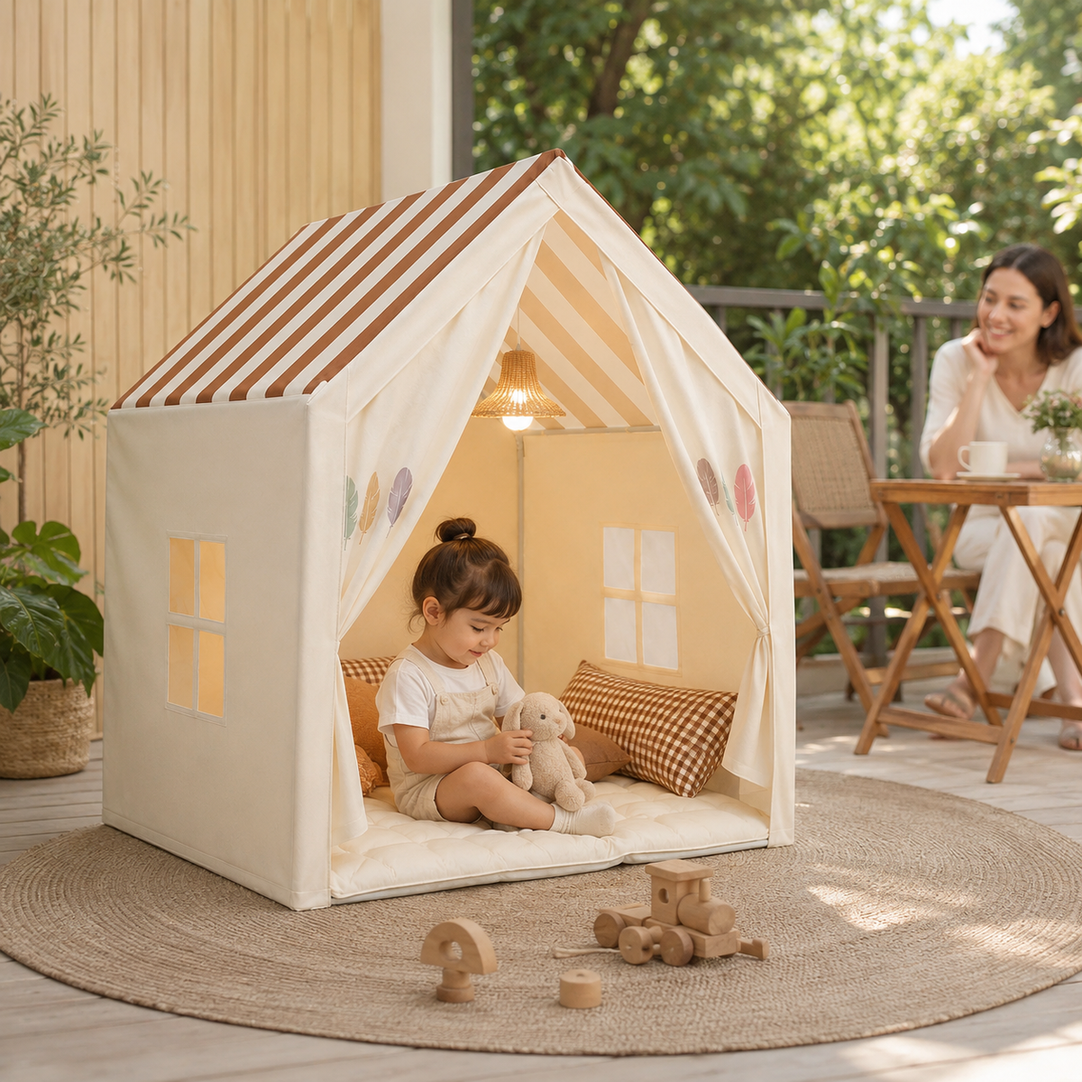 TerraVey | PlayNook Faltbares Indoor-Spielhaus