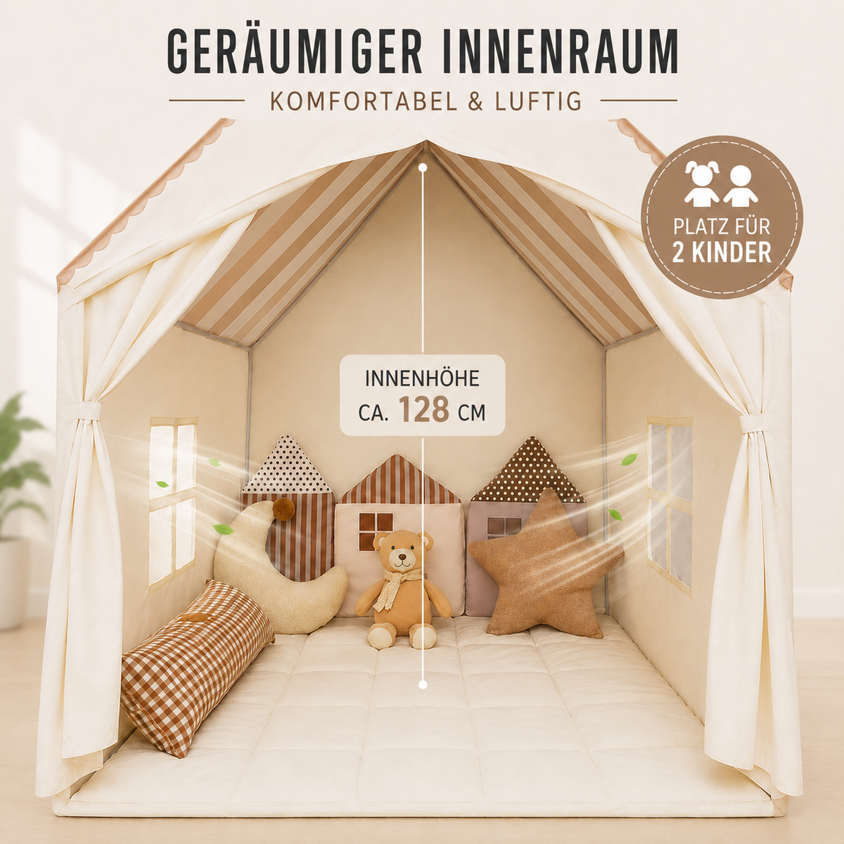 TerraVey | PlayNook Faltbares Indoor-Spielhaus