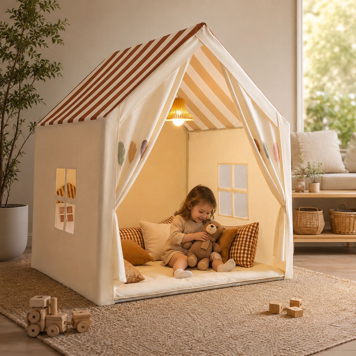 TerraVey | PlayNook Faltbares Indoor-Spielhaus
