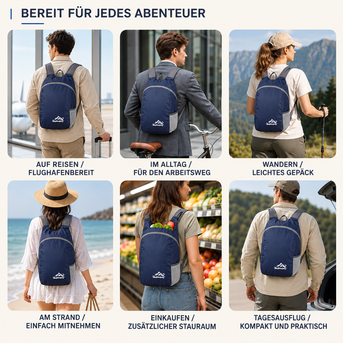 TerraVey | Roamio Faltbarer Leichter Tagesrucksack