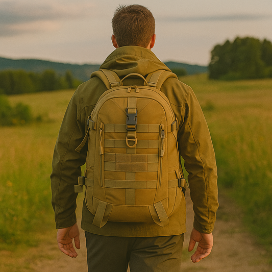 Robuster Outdoor-Rucksack 40L mit Reflektor – Pickag ReconPack