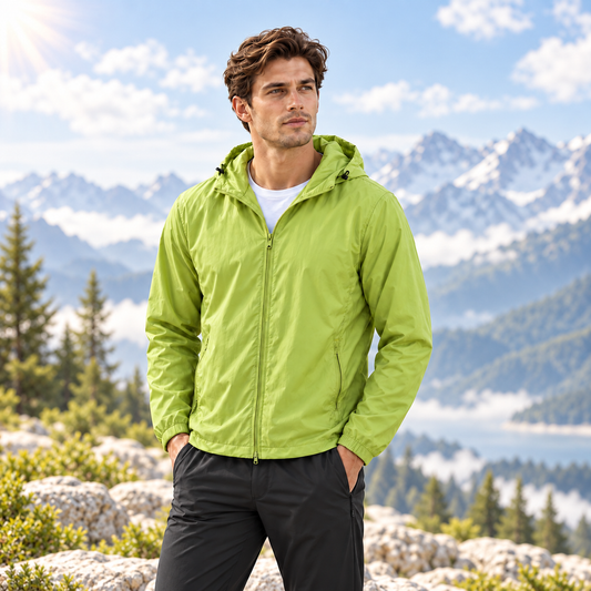 TerraVey | AeroShield Leichte Kapuzen-Herren-Windjacke