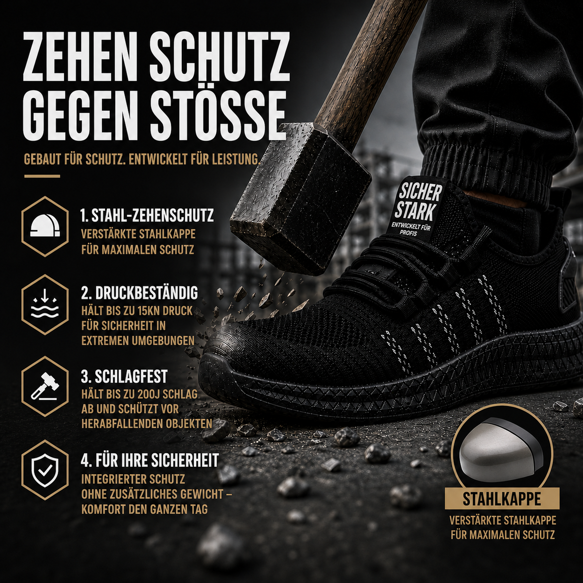 TerraVey | Guardique Leichter Schutz-Sneaker