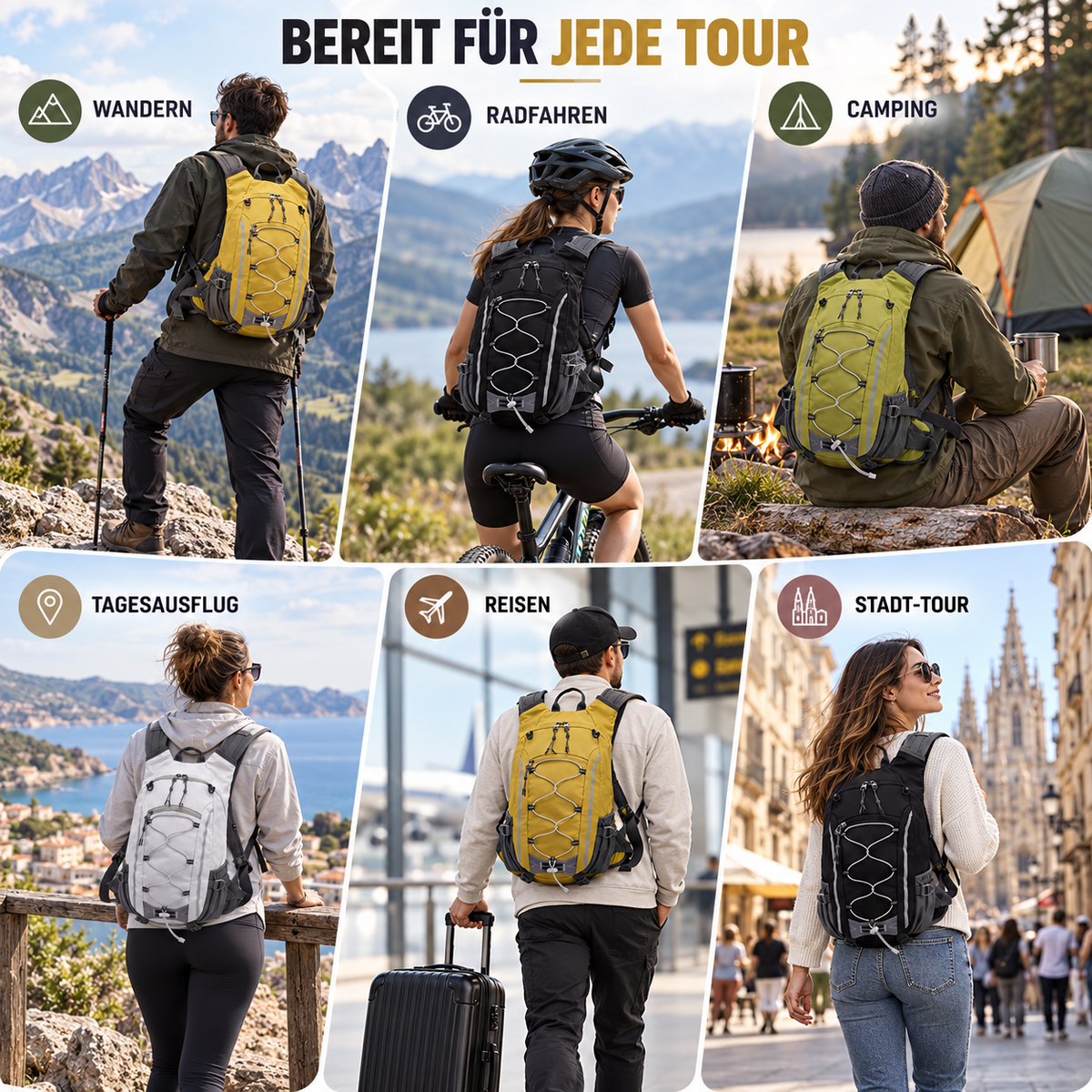 TerraVey | 20-Liter-Wasserabweisender Rucksack