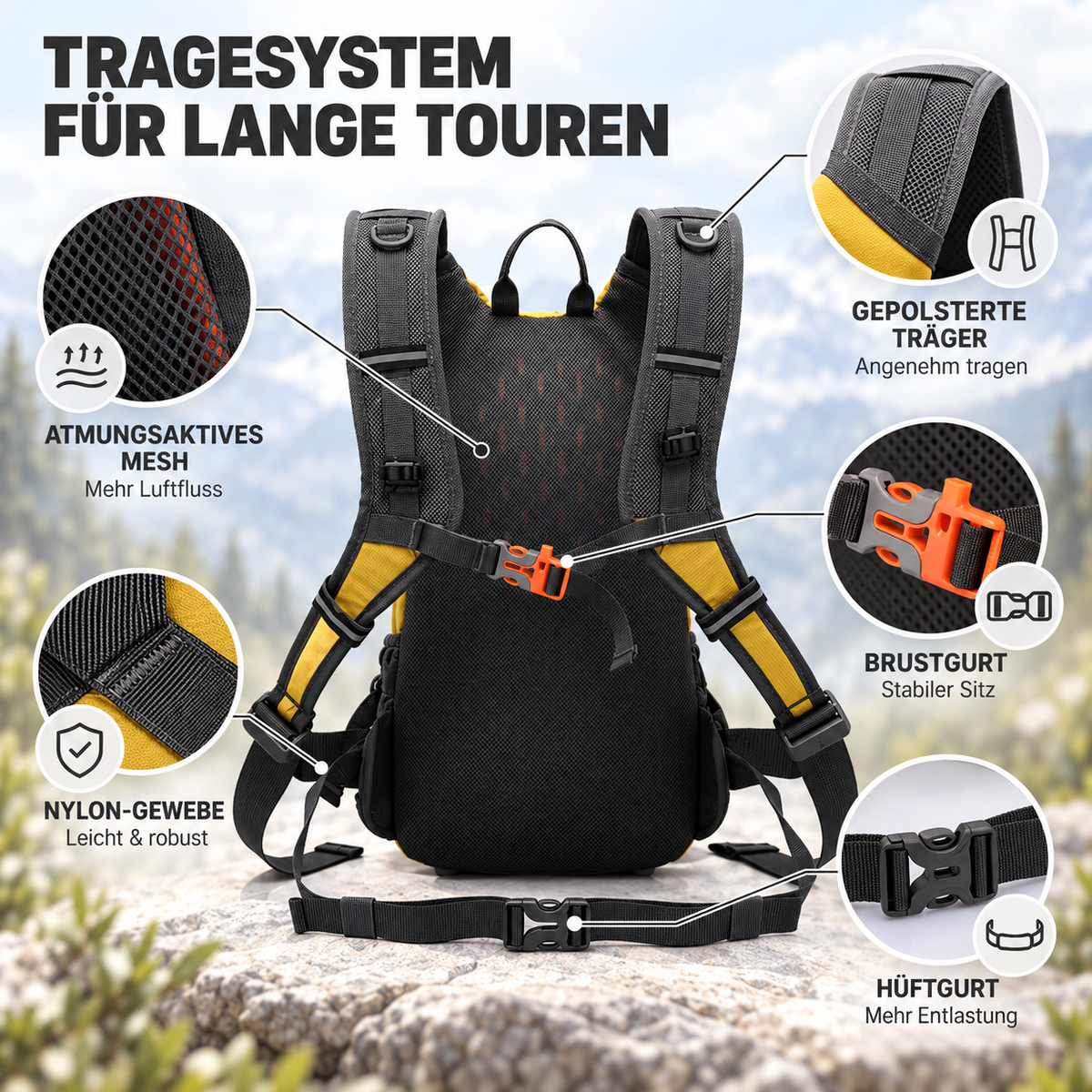TerraVey | 20-Liter-Wasserabweisender Rucksack