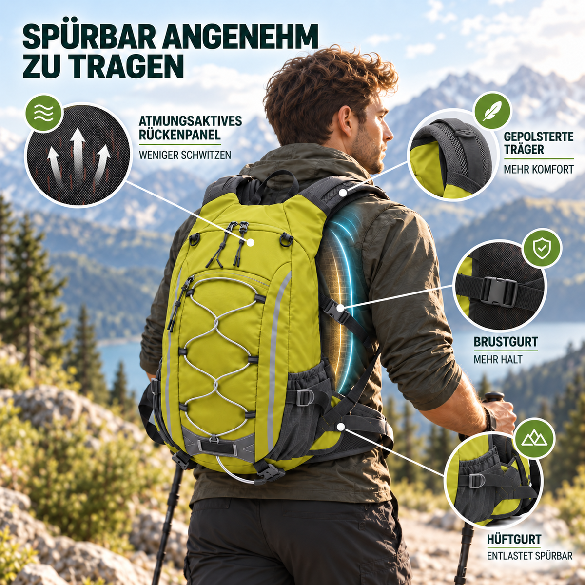 TerraVey | 20-Liter-Wasserabweisender Rucksack