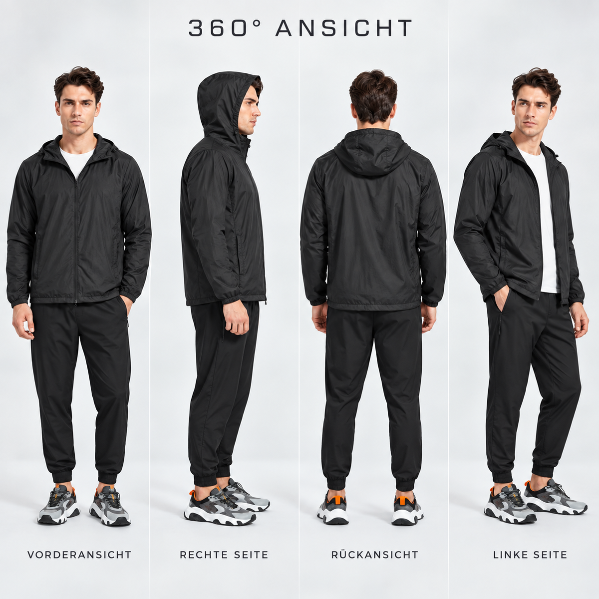 TerraVey | AeroShield Leichte Kapuzen-Herren-Windjacke
