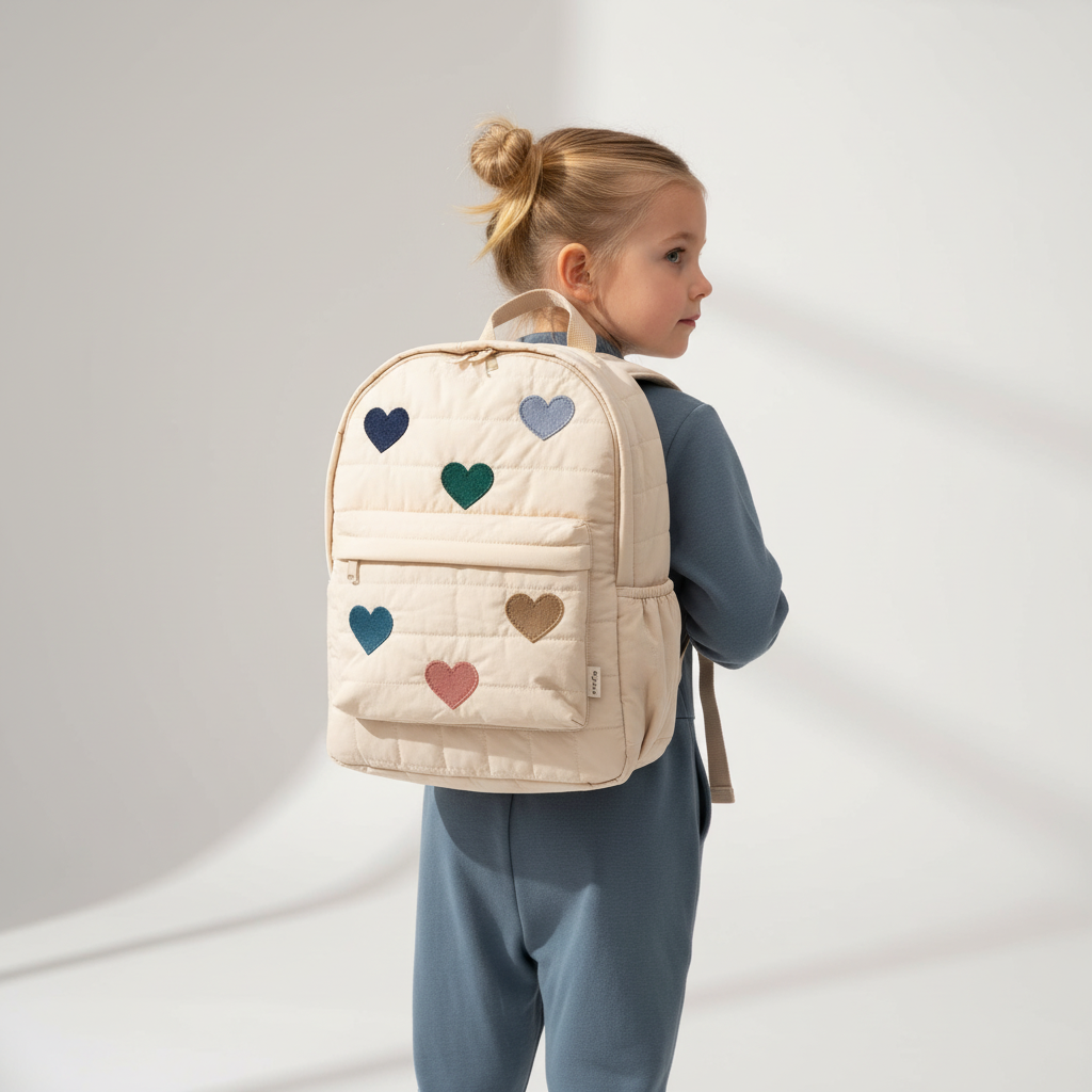 TerraVey | CheriPax Gesteppter Baumwoll-Kinderrucksack