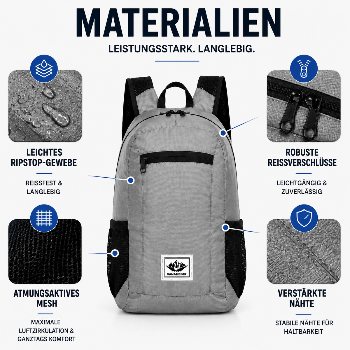 TerraVey | Compactrek Faltbarer 20L Outdoor-Tagesrucksack