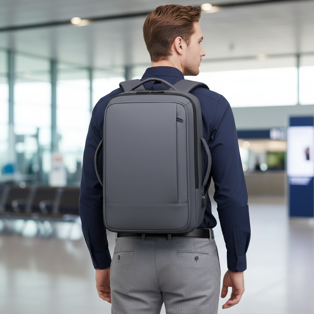 TerraVey | Erweiterbarer Oxford-Reiserucksack