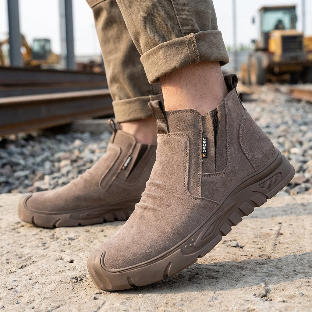 TerraVey | ForgeTread Slip-On Sicherheitsstiefel, knöchelhoch